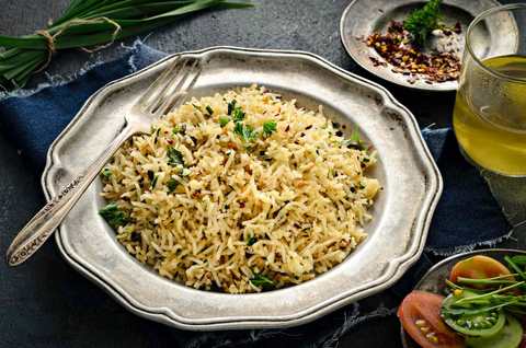 Recette de riz aux herbes beurrées Recette Indienne Traditionnelle