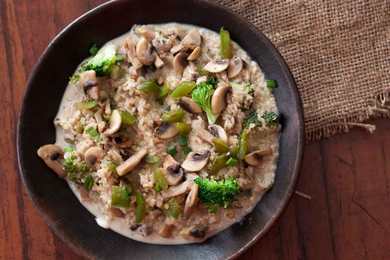 Recette de riz et de risotto de quinoa marron Recette Indienne Traditionnelle