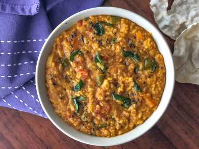 Recette de riz South Indian One Pot Sambar Recette Indienne Traditionnelle