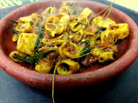 Recette Rôti Calamari (Squid de style Kerala) Recette Indienne Traditionnelle