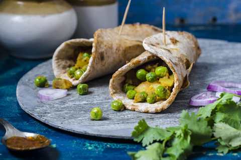 Recette de rouleau de paratha Achari Recette Indienne Traditionnelle