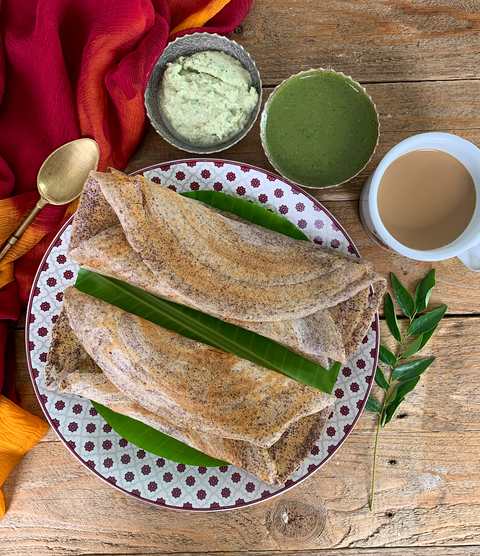 Recette sain des ragi dosa maison Recette Indienne Traditionnelle