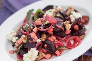 Recette de salade de betterave rôtie chaude – Roz Ka Khana avec huile d’olive Figaro Recette Indienne Traditionnelle