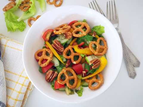 Recette de salade de bretzel Recette Indienne Traditionnelle