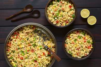 Recette de salade couscous israélienne Recette Indienne Traditionnelle