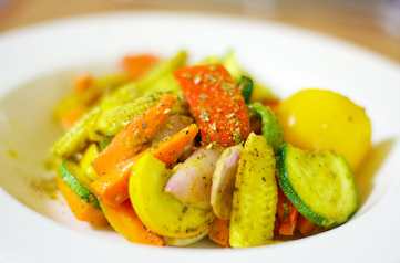 Recette de salade de légumes cuites au four Recette Indienne Traditionnelle