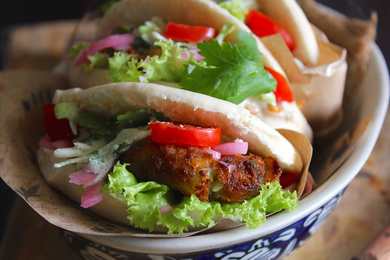 Recette de sandwich pita tiki aloo tikki Recette Indienne Traditionnelle