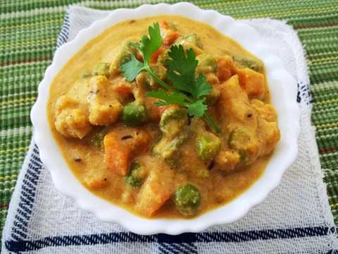 Recette de sauce de légumes mélangées Nawabi Recette Indienne Traditionnelle