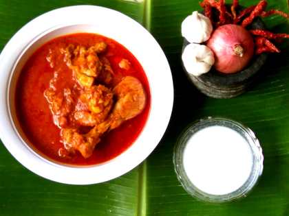 Recette de sauce de poulet rouge à l’ail Recette Indienne Traditionnelle