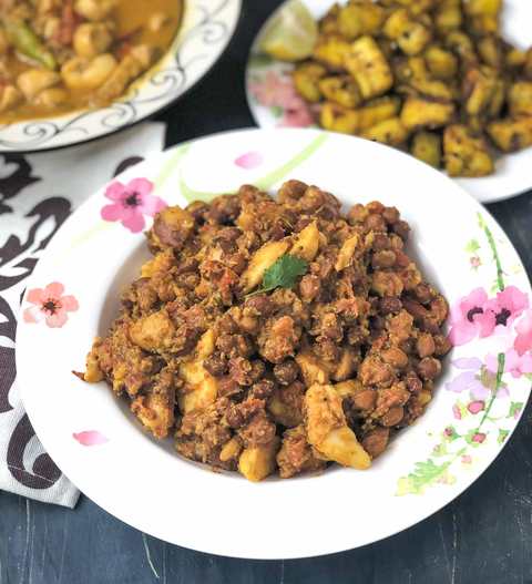 Recette Short Knot Mari – Jackfruit brut et pois chiche noire Recette Indienne Traditionnelle