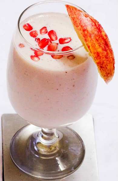 Recette de smoothie pomme et de grenade Recette Indienne Traditionnelle