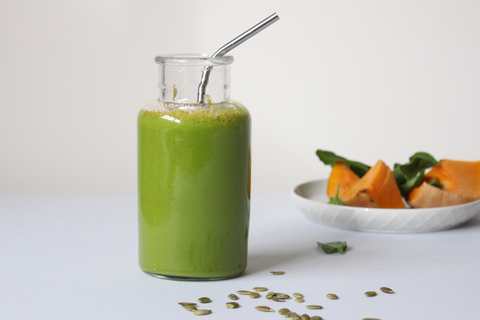 Recette de smoothie vert de citrouille sucrée Recette Indienne Traditionnelle