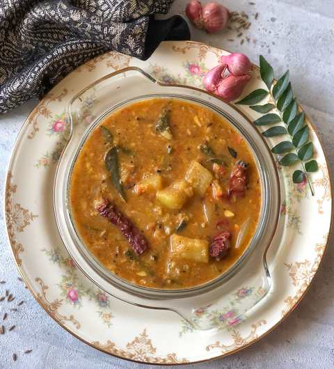Recette de Sorakkai Paruppu Kuzhambu – Tamil Nadu Style Lauki Curry Recette Indienne Traditionnelle