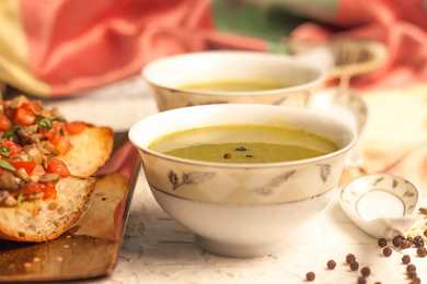 Recette de soupe d’épinards légers et en bonne santé Recette Indienne Traditionnelle