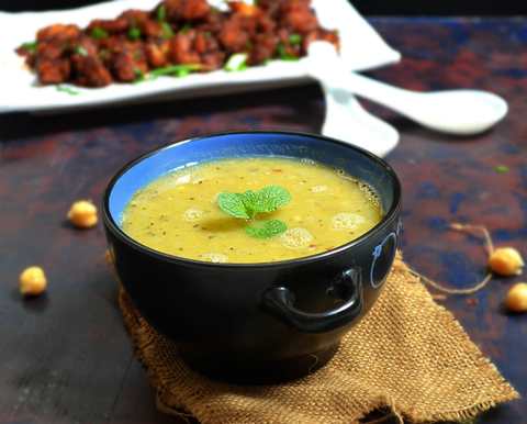Recette de soupe de pois chiche Recette Indienne Traditionnelle