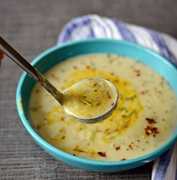 Recette de soupe de pomme de terre et de poireau épicée de cumin Recette Indienne Traditionnelle