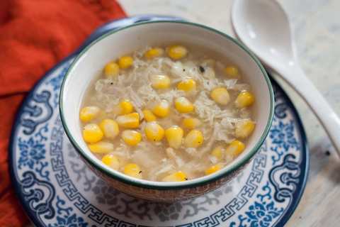 Recette de soupe de maïs sucrée de poulet chinois Recette Indienne Traditionnelle