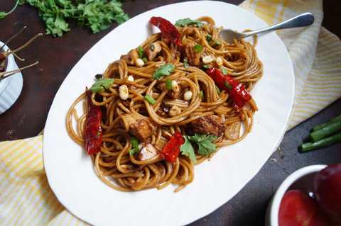 Recette de spaghetti Kung Pao Recette Indienne Traditionnelle