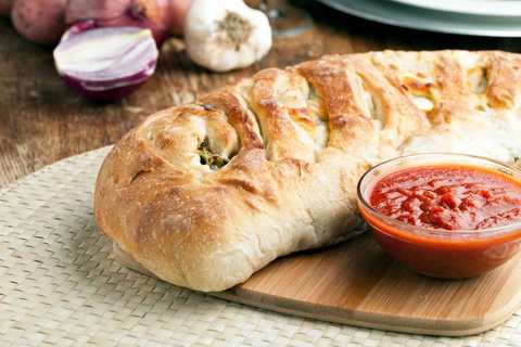 Recette de stromboli végétarienne de blé entier Recette Indienne Traditionnelle