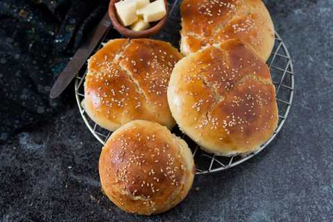 Recette de style mexicain Cemita - Sesame Sandwich Bun Recette Indienne Traditionnelle