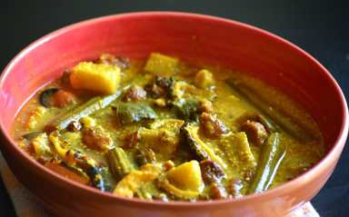 Recette Sukto Bengali - Curry mixte de légumes Recette Indienne Traditionnelle