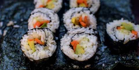 Recette de sushi végétarienne Recette Indienne Traditionnelle