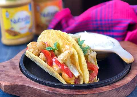Recette de taco végétale rôtie mexicaine indo avec mayo crémeux Recette Indienne Traditionnelle