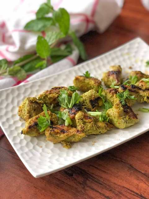 Recette de tikka à la menthe coriandre à la menthe – Recette de tikka au poulet de Dhaniya Pudina Recette Indienne Traditionnelle