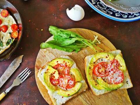 Recette de toast de chilli au fromage avocat Recette Indienne Traditionnelle