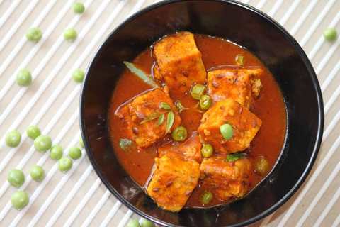 Recette de tofu Matar Masala Recette Indienne Traditionnelle