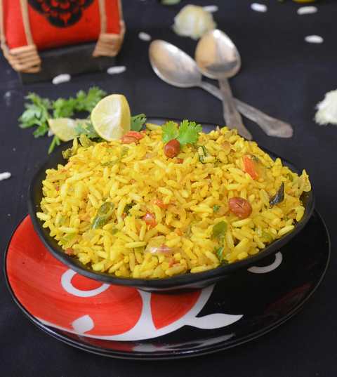 Recette Uggani - Upma de riz gonflée Recette Indienne Traditionnelle