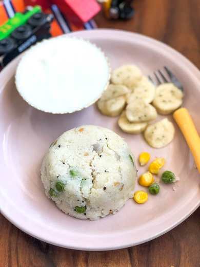 Recette UPMA de maïs et pois sucrés pour les bébés et les tout-petits Recette Indienne Traditionnelle