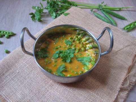 Restaurant Style Vert Pois Masala Recette Recette Indienne Traditionnelle