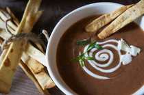 Style mexicain Sopa de Frijol Recette - Soupe des haricots rouges Recette Indienne Traditionnelle