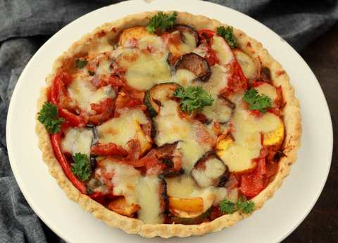 Tart Provençal avec recette Ratatouille Recette Indienne Traditionnelle