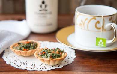 Tarte d'épinards et d'aneth avec recette de poivrons grillés Recette Indienne Traditionnelle