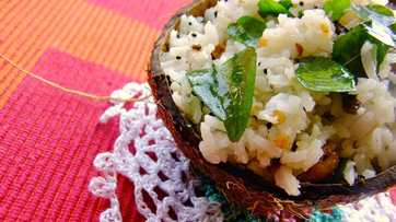 THENGAI SAADAM (riz à la noix de coco épicé) Recette Indienne Traditionnelle