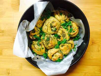 Tourbillonne de tomates pesto et tangy avec des notes d’ail Recette Indienne Traditionnelle