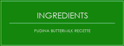 Pudina Buttermilk Recette Ingrédients Recette Indienne Traditionnelle