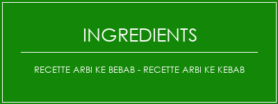 Recette Arbi Ke Bebab - Recette Arbi Ke Kebab Ingrédients Recette Indienne Traditionnelle