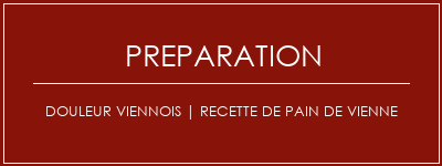 Réalisation de Douleur viennois | Recette de pain de Vienne Recette Indienne Traditionnelle