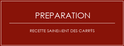 Réalisation de Recette sainement des carrés Recette Indienne Traditionnelle