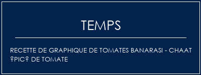 Temps de Préparation Recette de graphique de tomates Banarasi - Chaat épicé de tomate Recette Indienne Traditionnelle